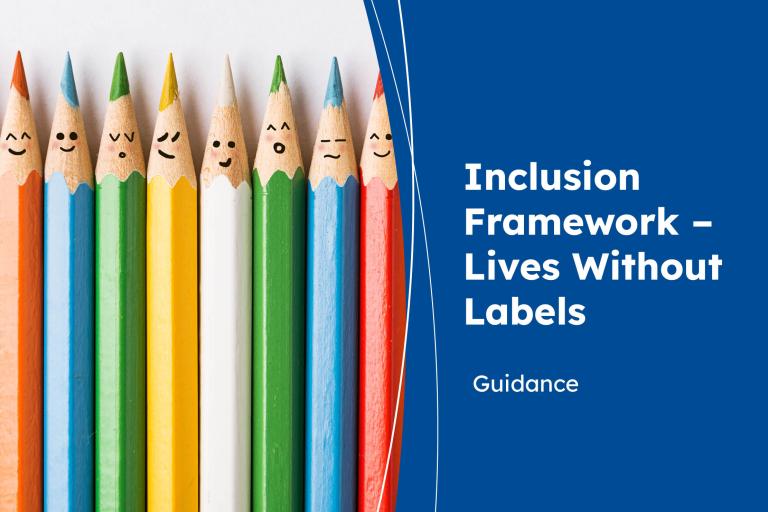 Coloured pencils, Inclusion framework Lives without labels